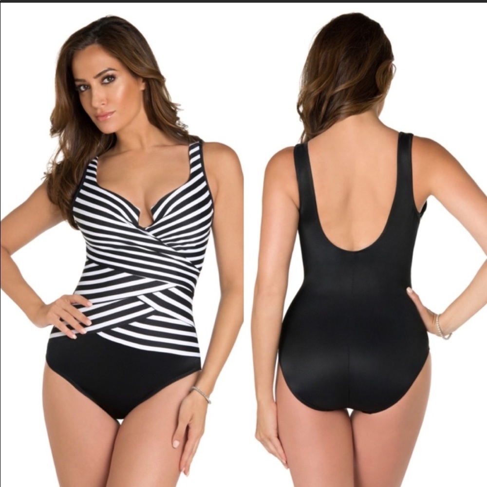 Miraclesuit | Escape Striped One Piece Underwire Swimsuit